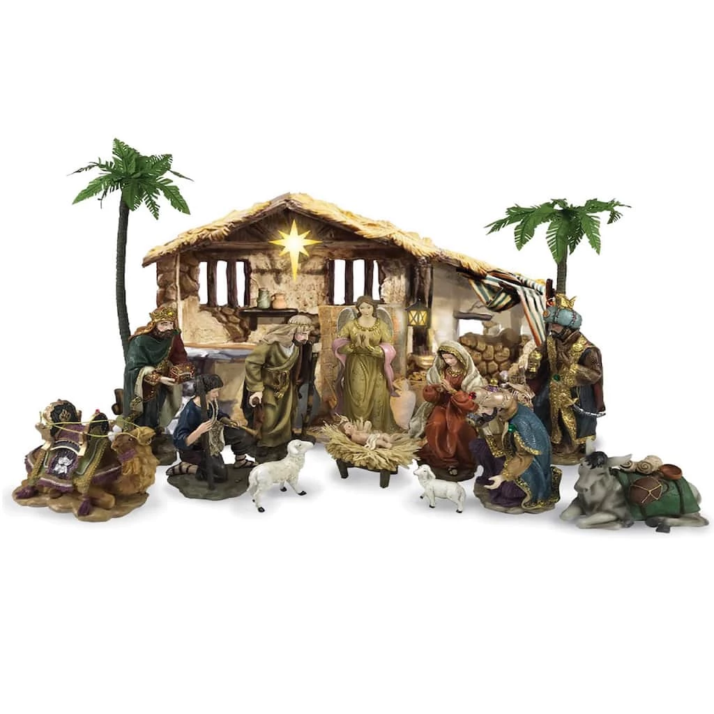Coupon ๐คฉ Santa's Workshop Nativity With Led Light Set by SantasWorkshop ๐