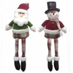 Cheap ✨ 17" Santa's Workshop Sitting Plaid Guys Figurine Set by SantasWorkshop ❤️