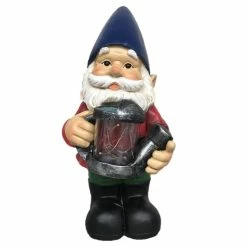 Best Sale 😀 Santa's Workshop 13.4" Gnome Accent with Lightning Bugs by SantasWorkshop 🥰