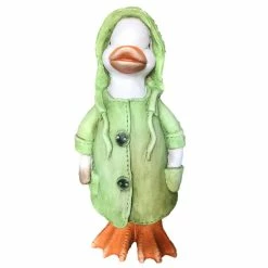Outlet 🛒 Santa's Workshop 18" Green Raincoat Duck Accent by SantasWorkshop ✨