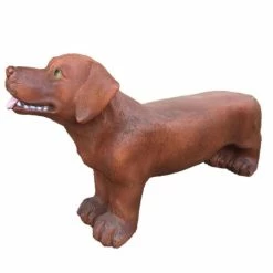 Cheapest 🎉 Santa's Workshop 32" Chocolate Labrador Bench by SantasWorkshop 🧨