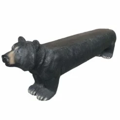 Buy 🌟 Santa's Workshop Two-Person Black Bear Bench by SantasWorkshop 👏