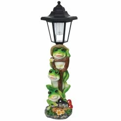 Deals 💯 Santa's Workshop 16" Frog Solar Lightpost by SantasWorkshop 🎉