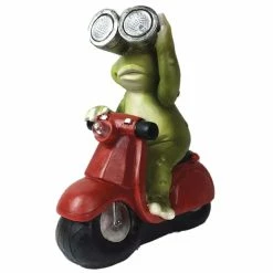Best reviews of 🧨 Santa's Workshop 9" Solar Scooter Frog Statue by SantasWorkshop 🧨