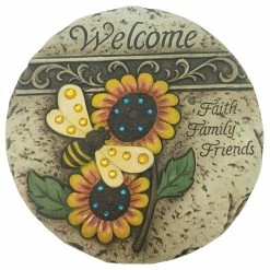 Best Sale 🔥 Santa's Workshop 9.5" Sunflower Welcome Stepping Stone by SantasWorkshop 💯