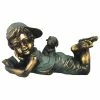 Cheapest 🔔 Santa's Workshop 15" Boy Reading Statue by SantasWorkshop 🔥