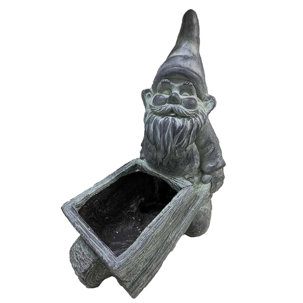 Outlet โค๏ธ 17" Wheelbarrow Planter Gnome by SantasWorkshop ๐ฏ