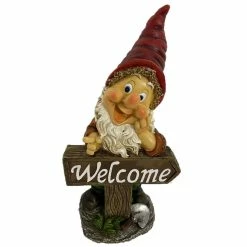 Discount ✔️ 13" Solar Welcome Gnome by SantasWorkshop 🤩