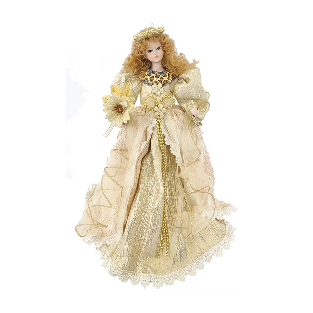 Deals ๐ Santa's Workshop 14" Cream Angel Tree Topper by SantasWorkshop ๐ - Image 2