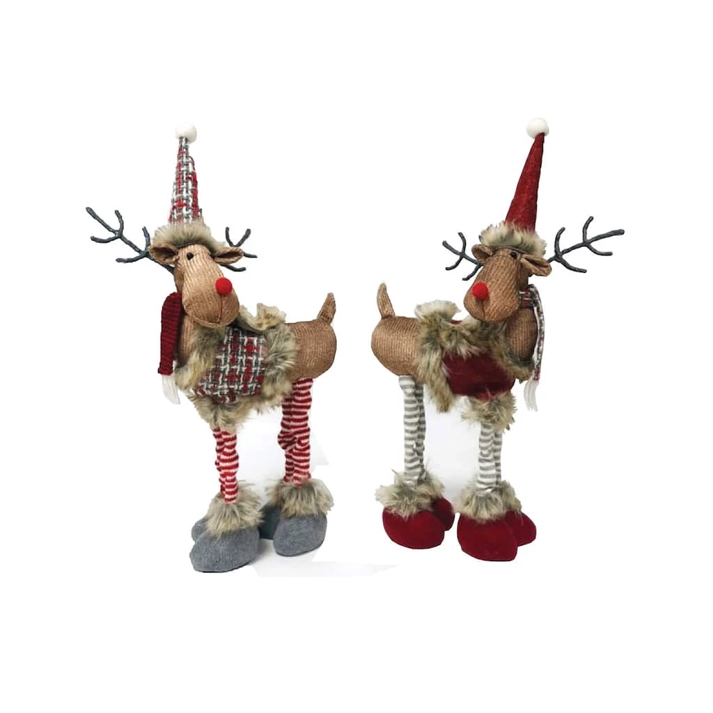 Deals ๐ฏ Santa's Workshop 16" Plaid Moose Set by SantasWorkshop ๐ - Image 2