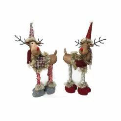Deals 💯 Santa's Workshop 16" Plaid Moose Set by SantasWorkshop 👍