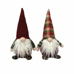 Discount ๐ฅ Santa's Workshop 8" Plaid Gnomes, 2ct. by SantasWorkshop ๐
