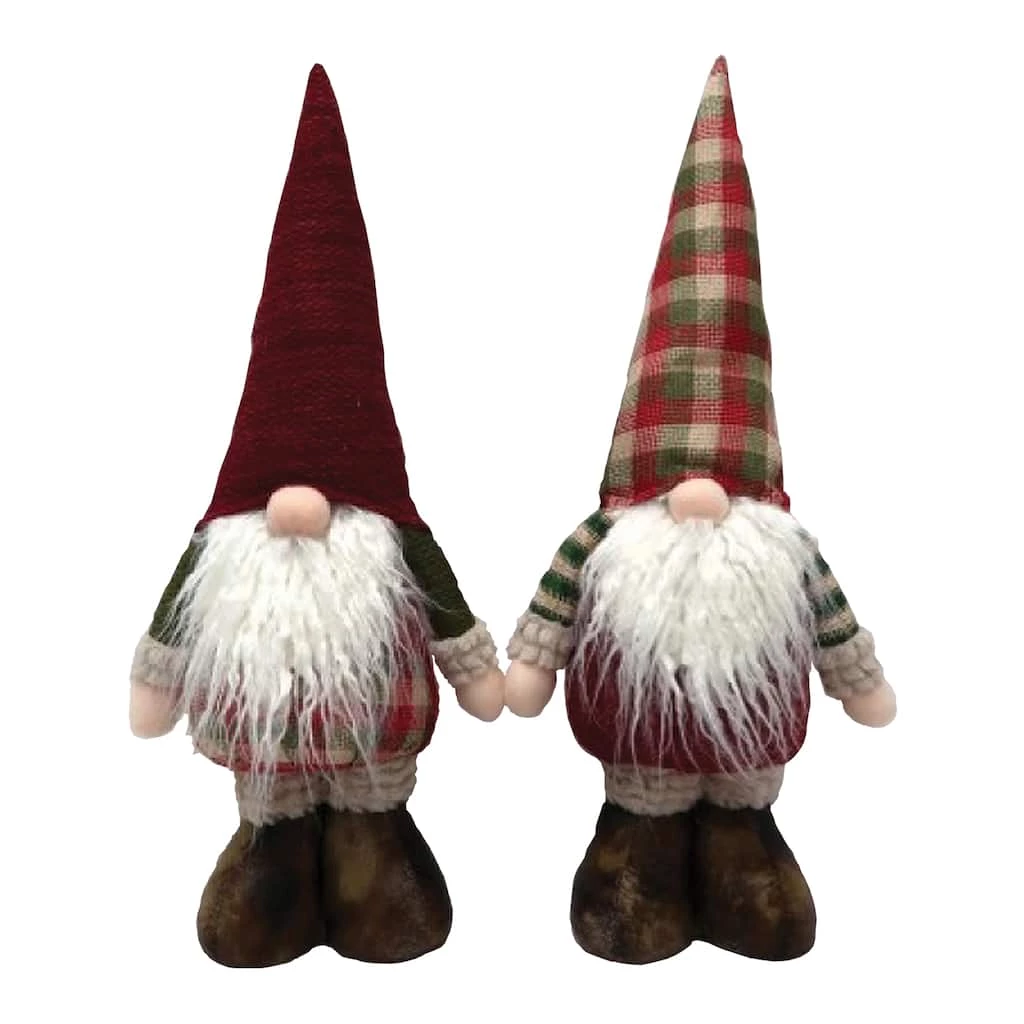 Discount π Santa's Workshop 14" Plaid Gnomes, 2ct. by SantasWorkshop π