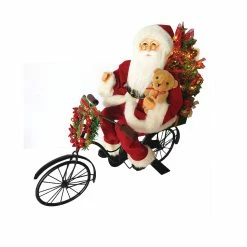 New ⌛ Santa's Workshop 19" Santa on Bike with LED Lights by SantasWorkshop 😀