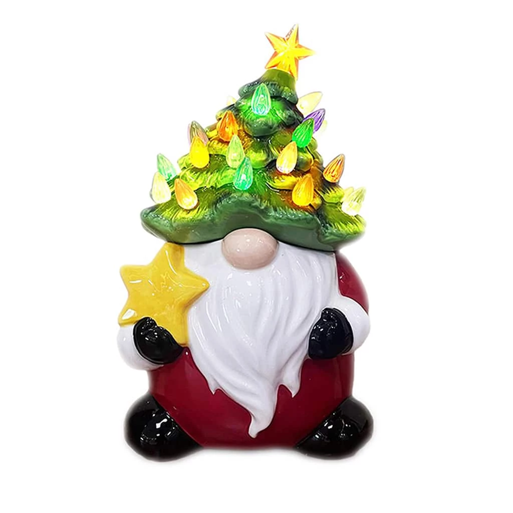 Wholesale ๐ฅ Santa's Workshop 9" Gnome Cookie Jar with LED Lights by SantasWorkshop ๐ฏ - Image 2