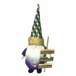 Budget 😀 Santa's Workshop 15" Mardi Gras Gnome by SantasWorkshop 🎉