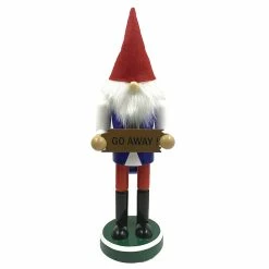 Deals 🧨 12" Go Away Gnome Nutcracker by SantasWorkshop 😀
