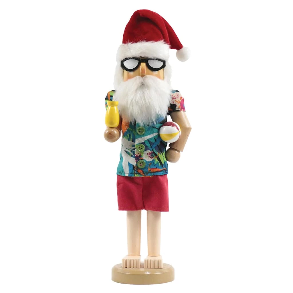 New 😍 Santa's Workshop 15" Beach Time for Santa Nutcracker by SantasWorkshop ✨ - Image 2