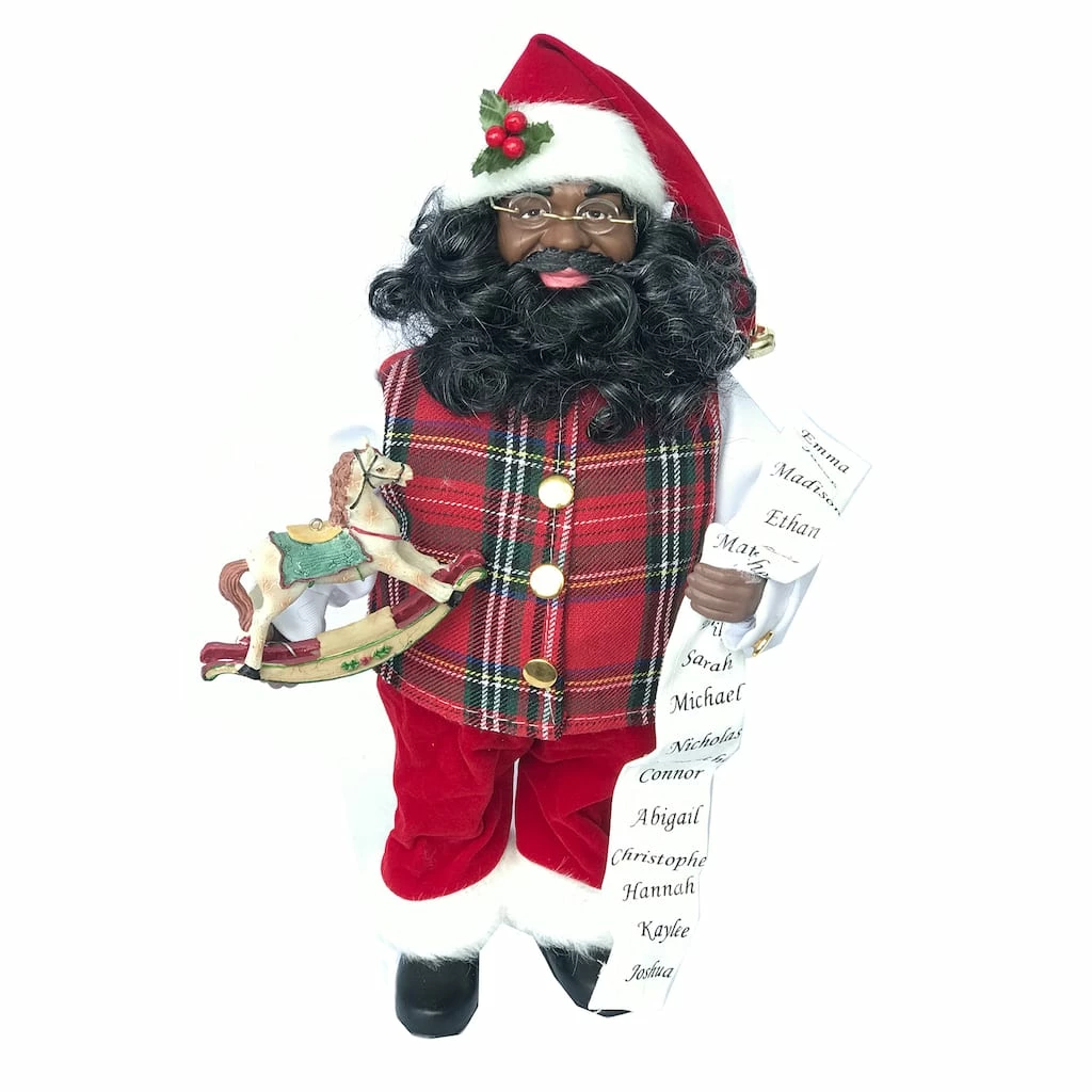 Top 10 ๐ฅฐ Santa's Workshop 15" Black Santa with Horse Figurine by SantasWorkshop ๐ฏ