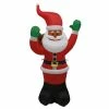 Cheap 🔔 Santa's Workshop 6ft. Black Santa Inflatable with Blower by SantasWorkshop ⭐