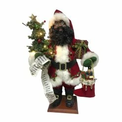 Cheapest ๐ฏ Santa's Workshop 24" Black Merry ๐ Christmas Claus Decoration by SantasWorkshop ๐ฏ